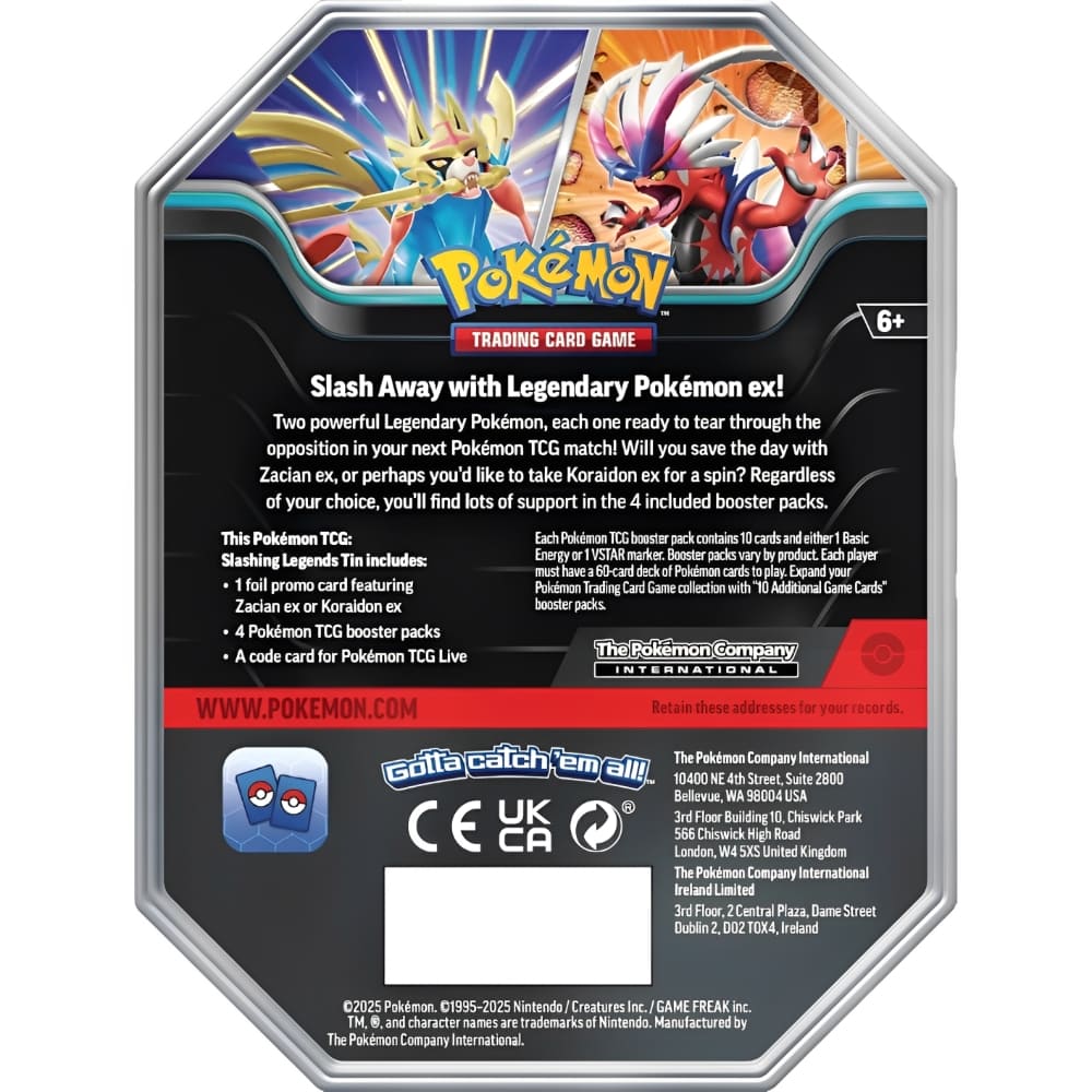 God of Cards: Pokemon Tin Box Slashing Legends Koraidon ex Inhalt