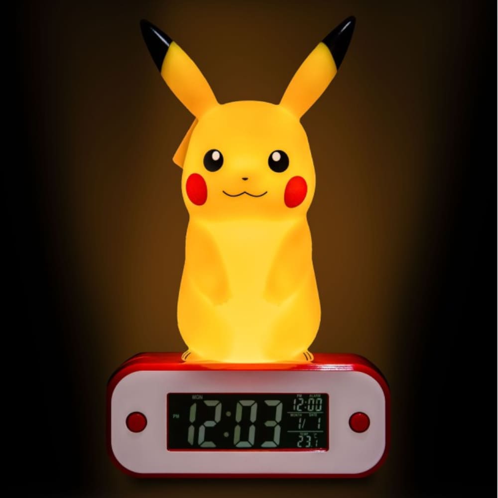 God of Cards: Pokemon Wecker mit Leuchtfunktion Pikachu 18cm 1 Produktbild