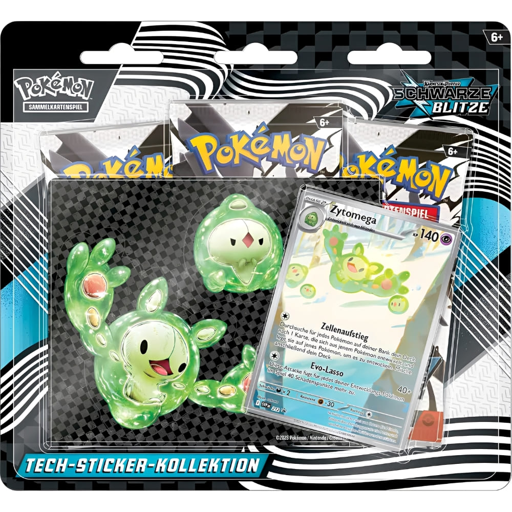 God of Cards: Pokemon Schwarze Blitze Tech-Sticker-Kollektion Zytomega Produktbild