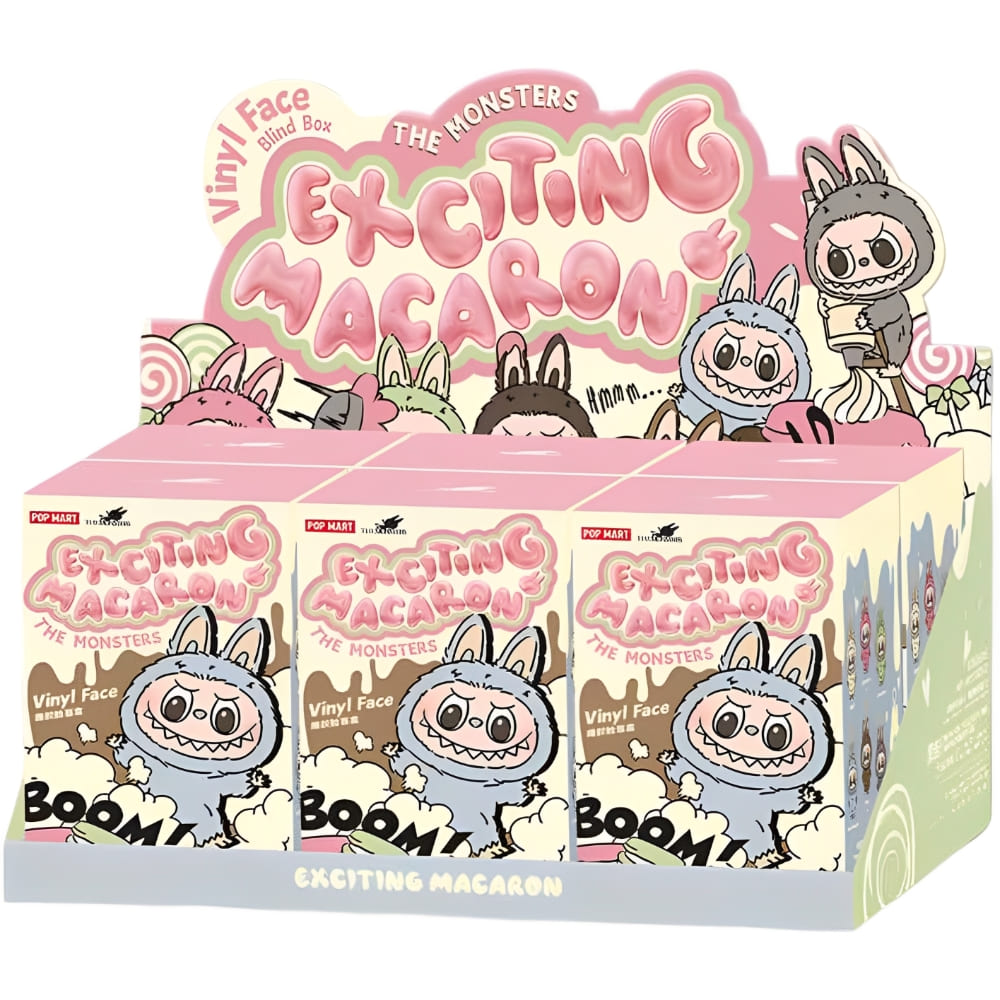 God of Cards: Pop Mart Labubu The Monsters Exciting Macaron Series Display Produktbild
