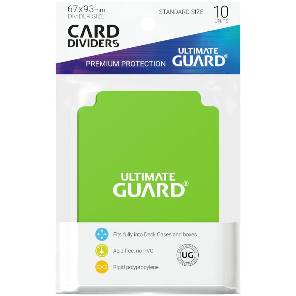 God of Cards: Ultimate Guard Card Dividers Standard Size Hellgrün Produktbild