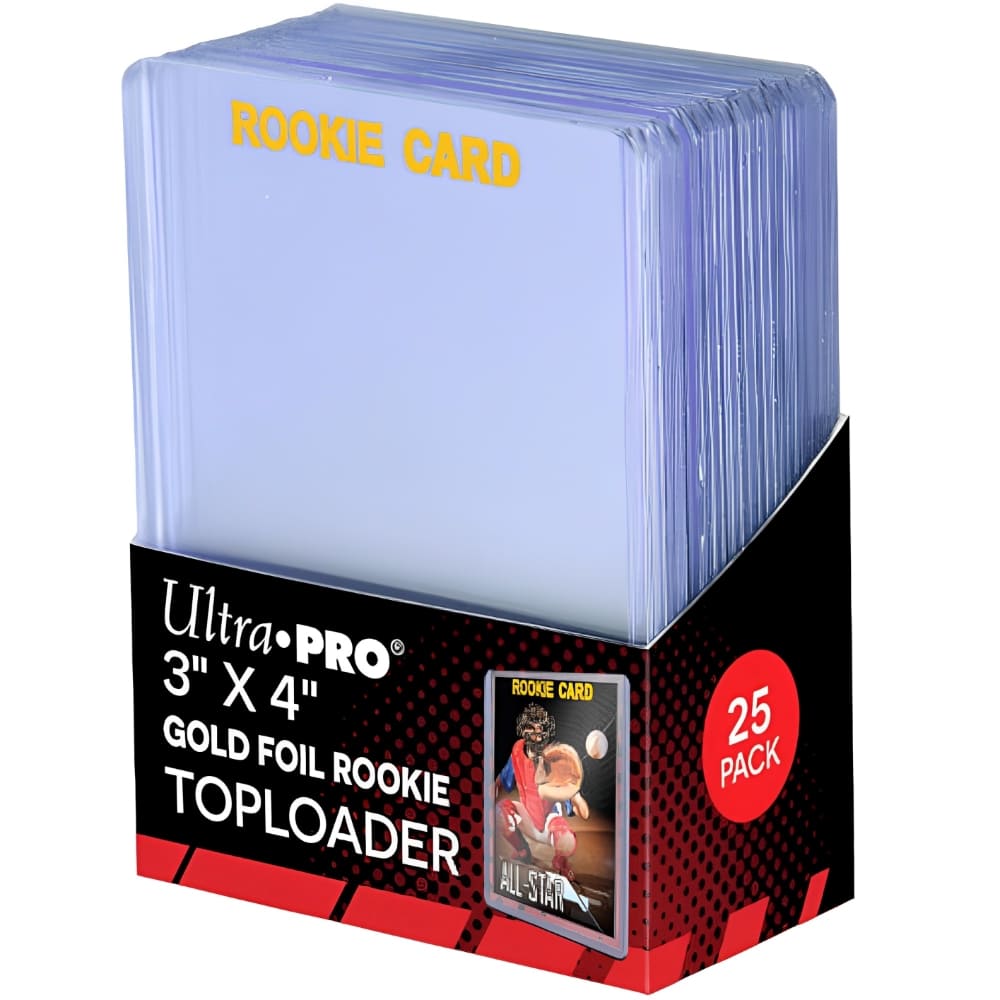 God of Cards: Ultra Pro Toploader  3 x 4 Rookie Gold 25 Stück Produktbild