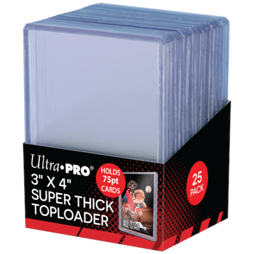 Ultra Pro <br> Toploader <br> 3"x 4" Thick 75 PT <br> 25 Stück - God Of Cards