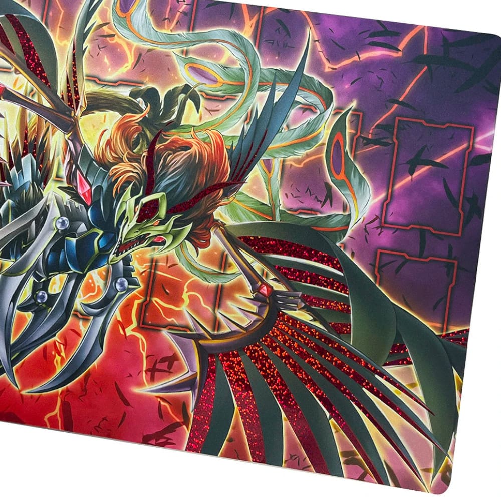 God of Cards: Yugioh Holo Playmat Black Feather Dragon 2 Produktbild