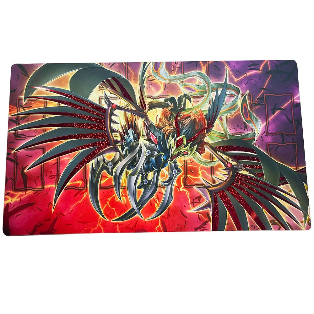 God of Cards: Yugioh Holo Playmat Black Feather Dragon Produktbild