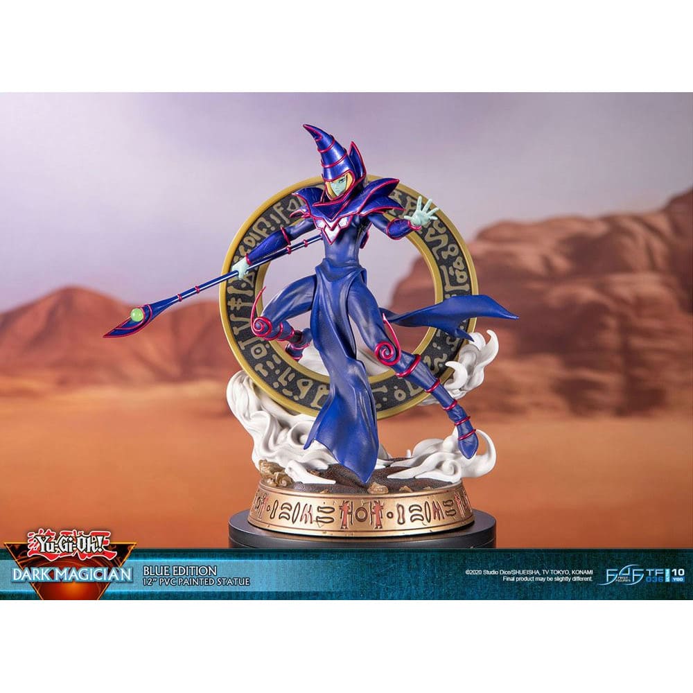 God of Cards: Yugioh PVC Statue Dark Magician Blue Version 29cm Produktbild