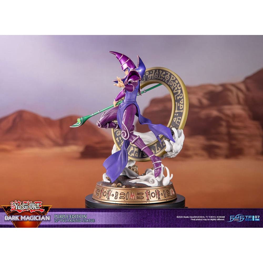 God of Cards: Yugioh PVC Statue Dark Magician Purple Version 29cm 7 Produktbild