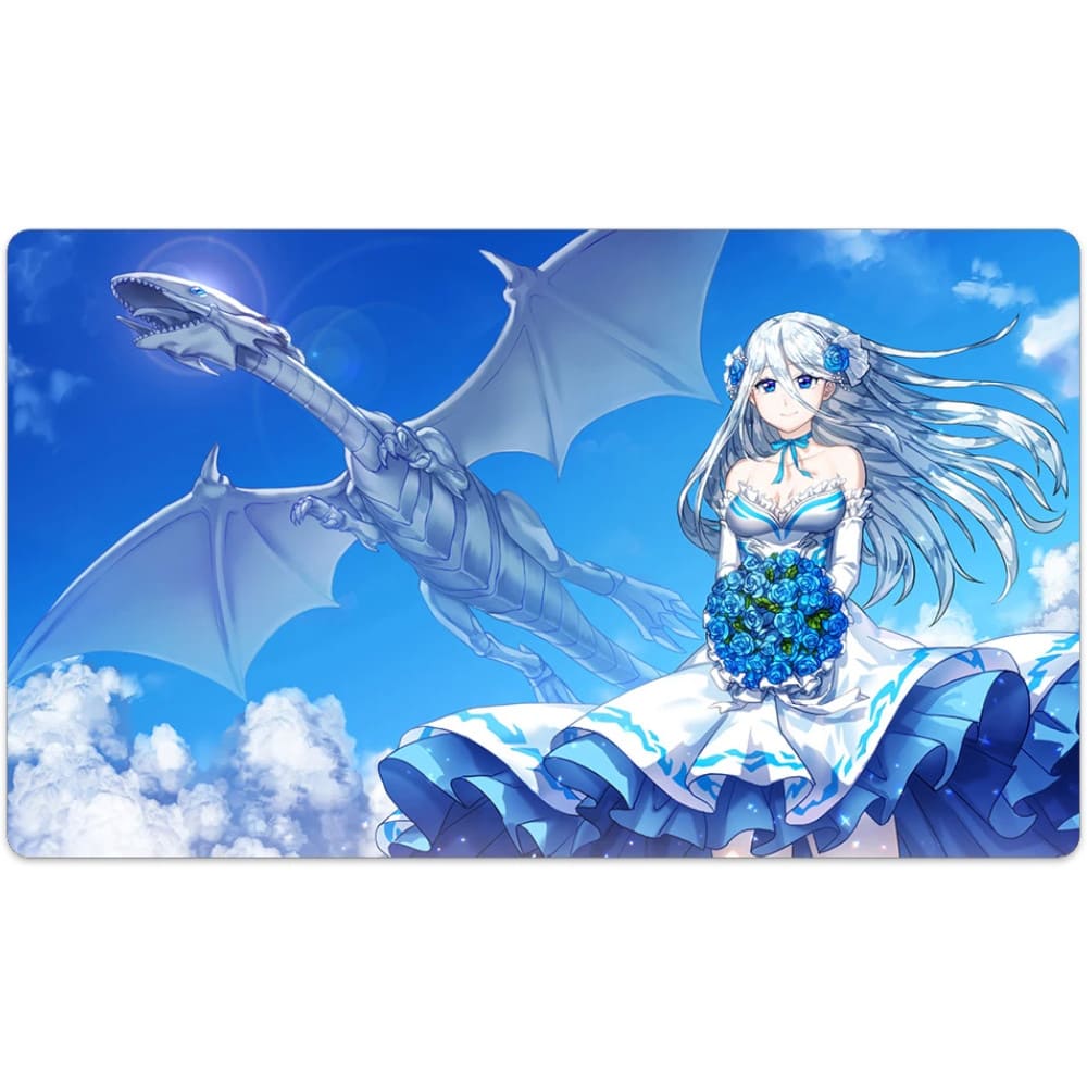 God of Cards: Yugioh Playmat Blue-Eyed White Dragon Produktbild