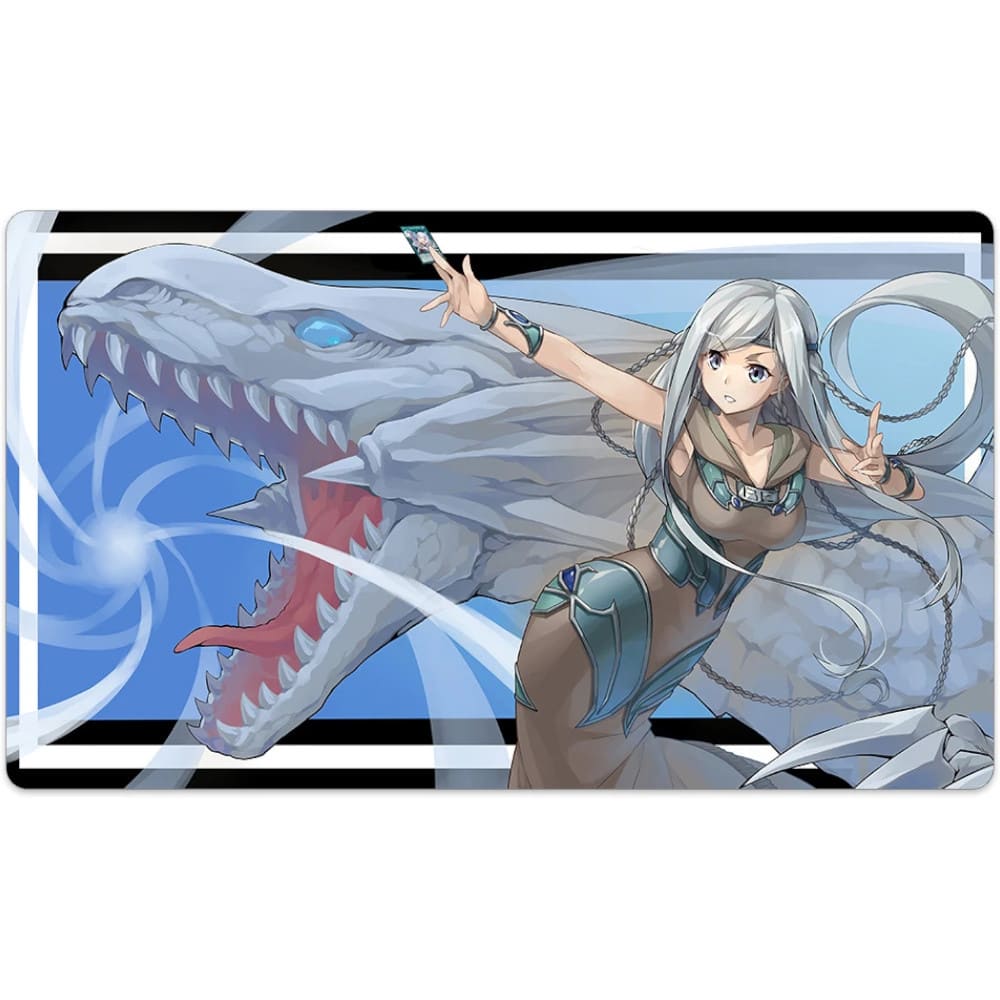 God of Cards: Yugioh Playmat Blue-Eyes White Dragon Maid Produktbild