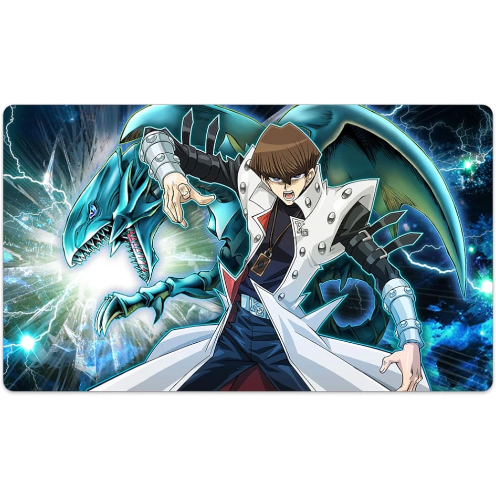 God of Cards: Yugioh Playmat Blue-Eyes White Dragon & Kaiba Produktbild