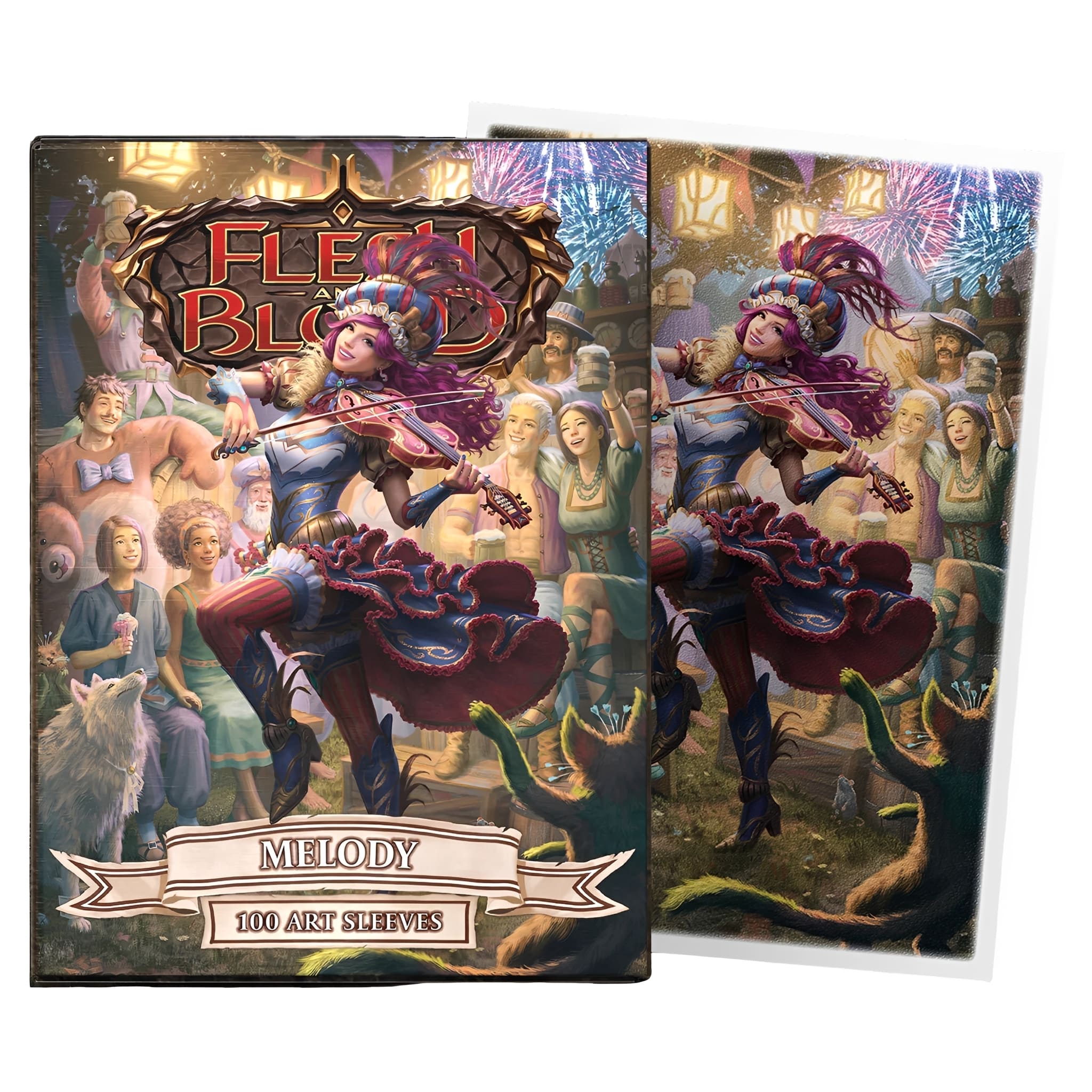 Dragon Shield Standard Size Matte Dual Art Sleeves Flesh & Blood 100 Count