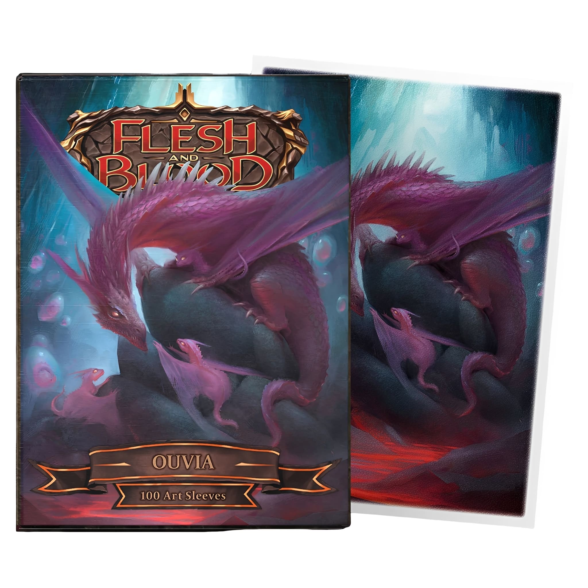 Dragon Shield Standard Size Matte Art Sleeves Flesh & Blood 100 Pieces