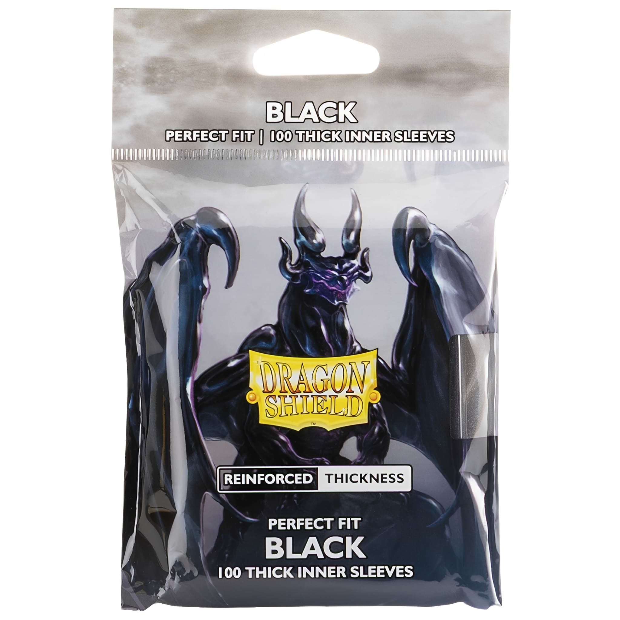 Dragon Shield Standard Size Perfect Fit Thick Inner Sleeves 100 Stück Black