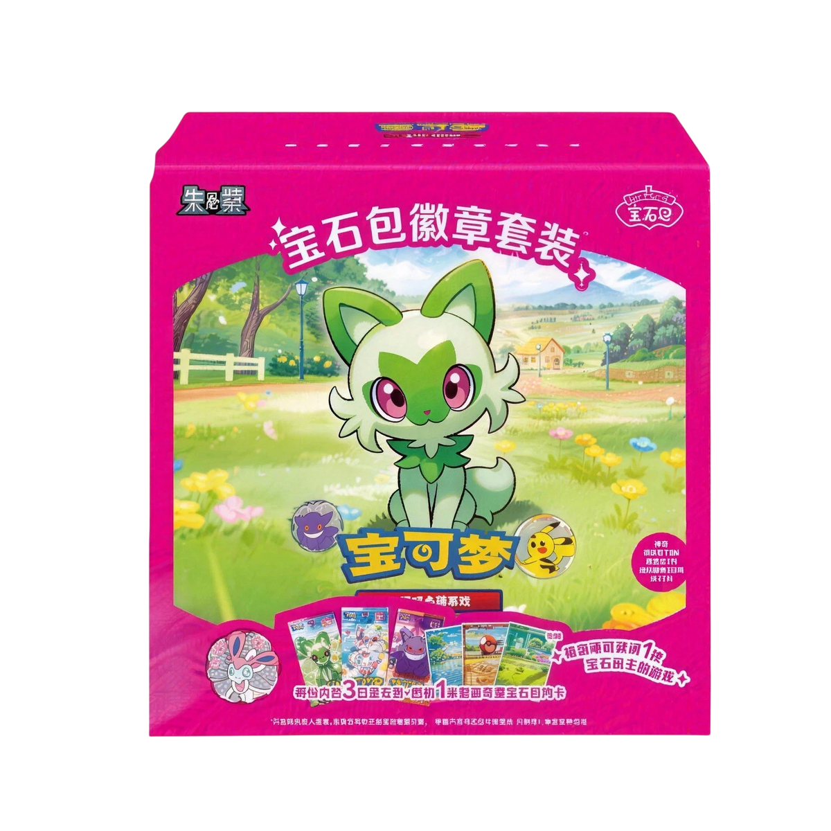 Pokemon Gem Pack Badge Set Display (12 Sets) S-Chinesisch