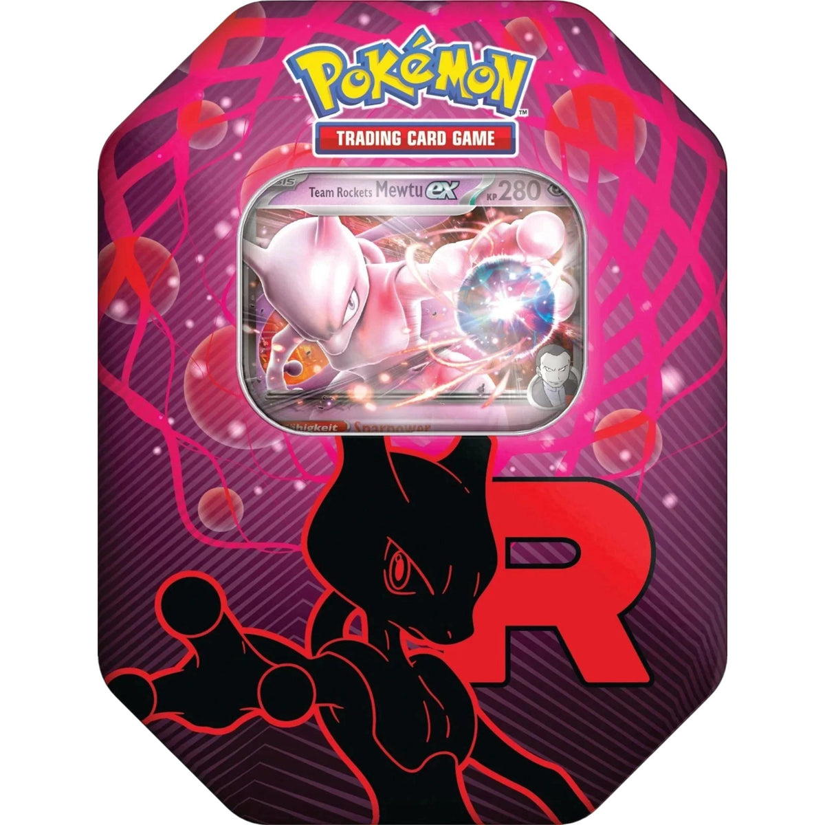 Pokémon Team Rocket's Mewtwo ex Tin Box