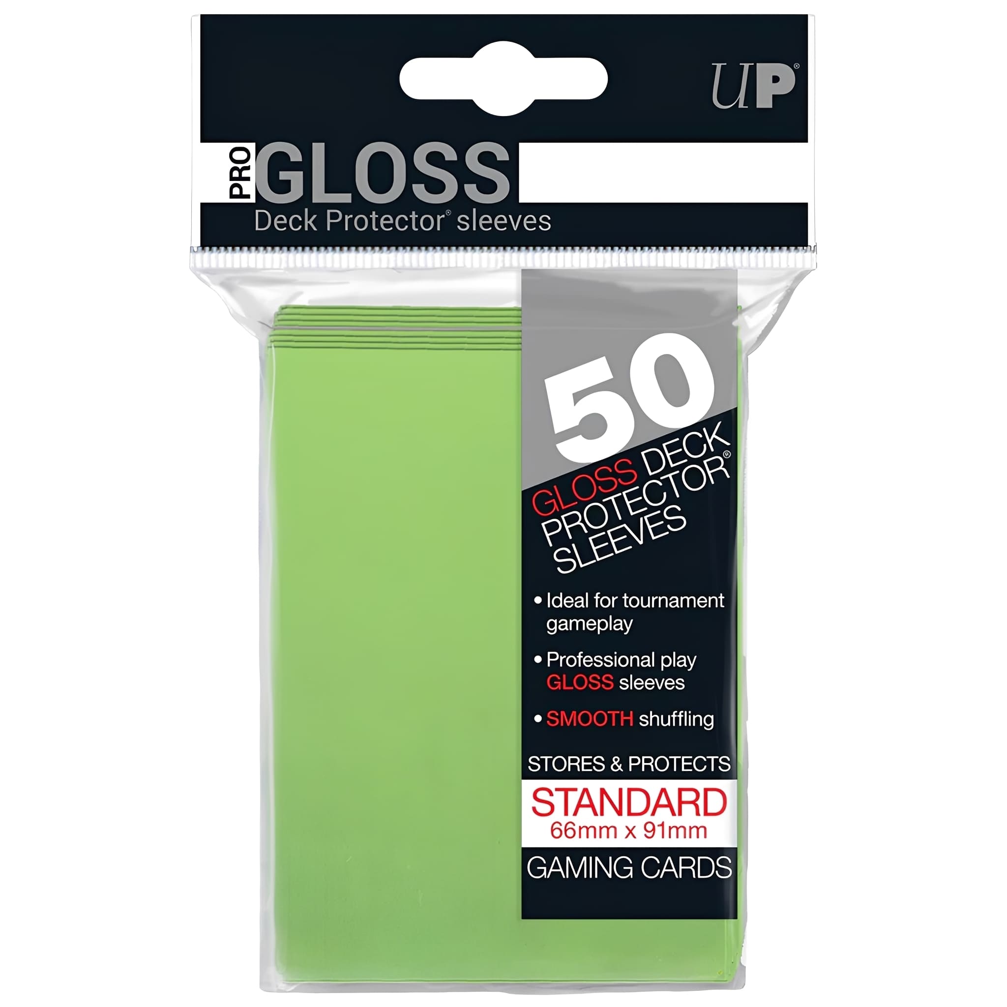 Ultra Pro <br> Standard Size PRO-Gloss Sleeves <br> 50 pieces of multicolor
