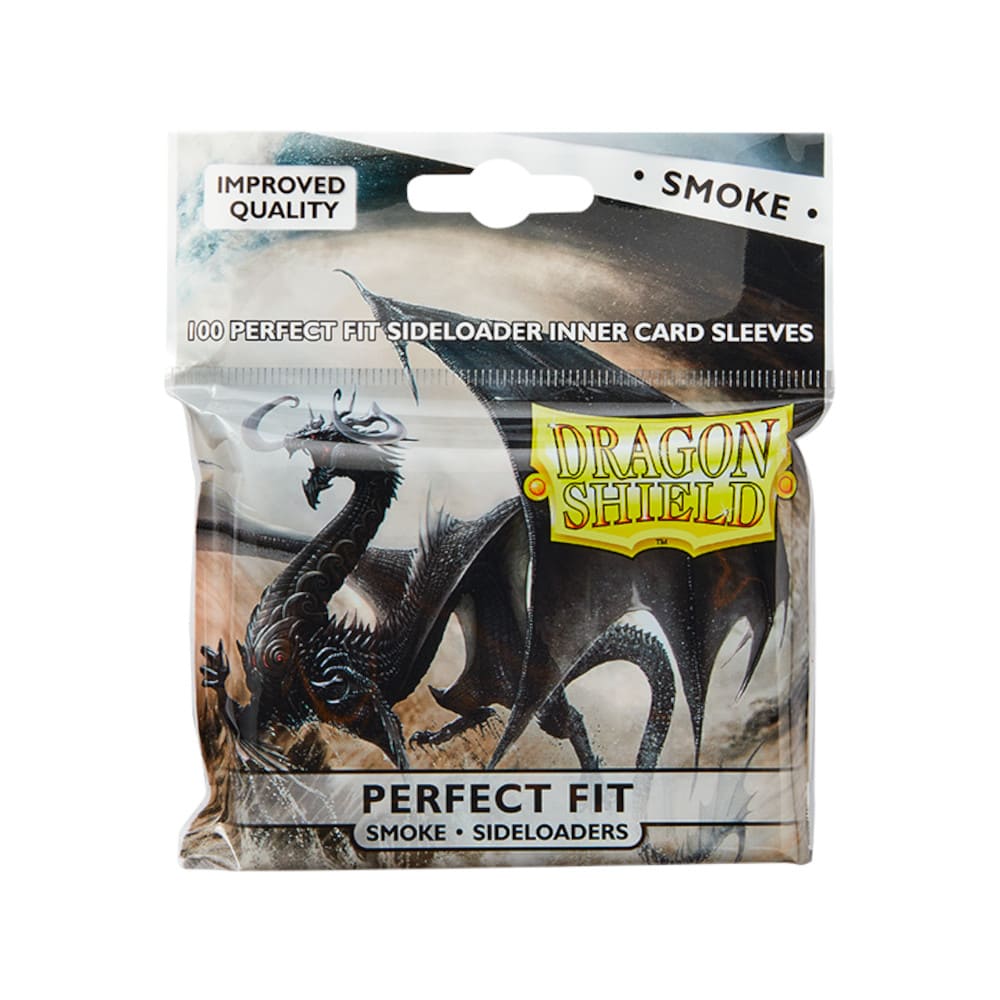 God of Cards: Dragon Shield Standard Size Perfect Fit Sideloading Sleeves Smoke Produktbild