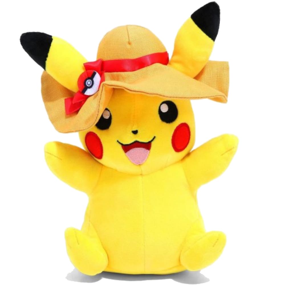 God of Cards: Pokemon Stofftier Pikachu With Summer Hat Produktbild