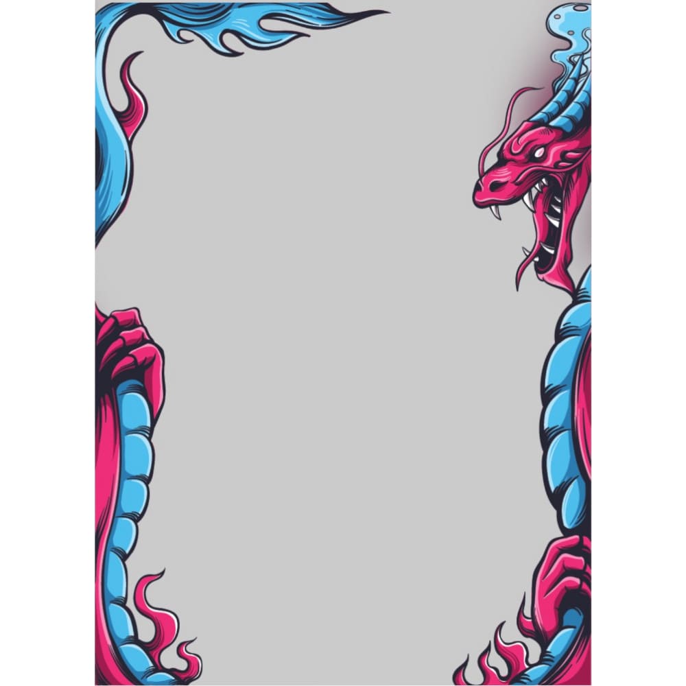 God of Cards: Sleevesamurai Border Sleeves Dragon Produktbild
