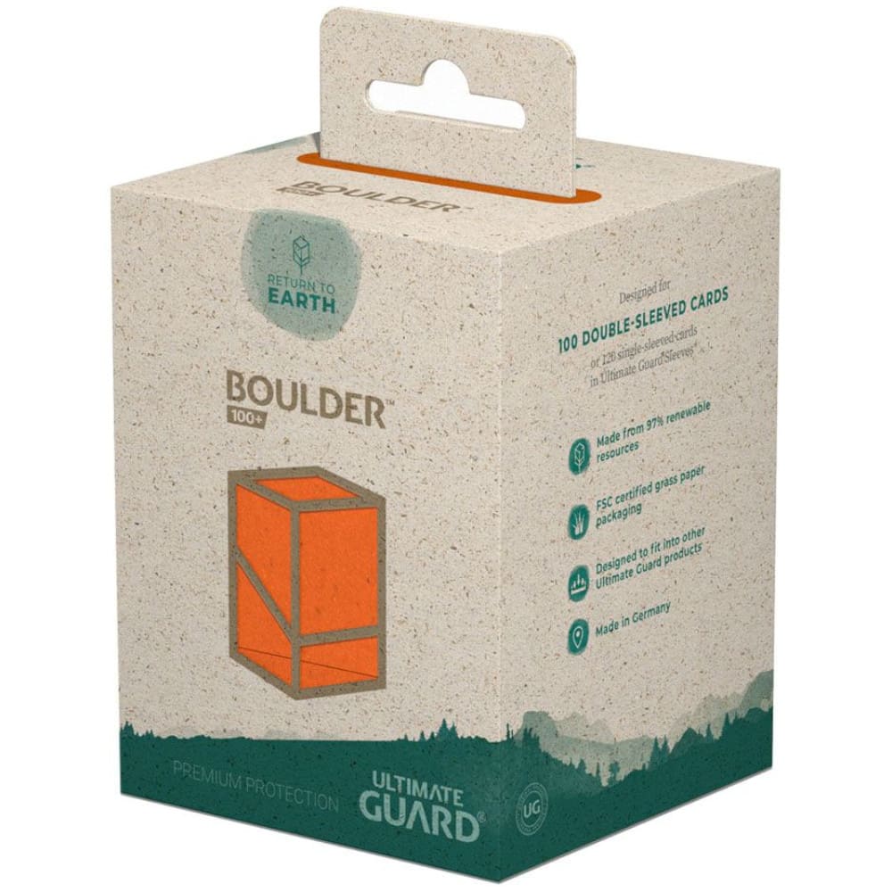 God of Cards: Ultimate Guard Boulder Deck Box Return to Earth 100+ Orange Produktbild