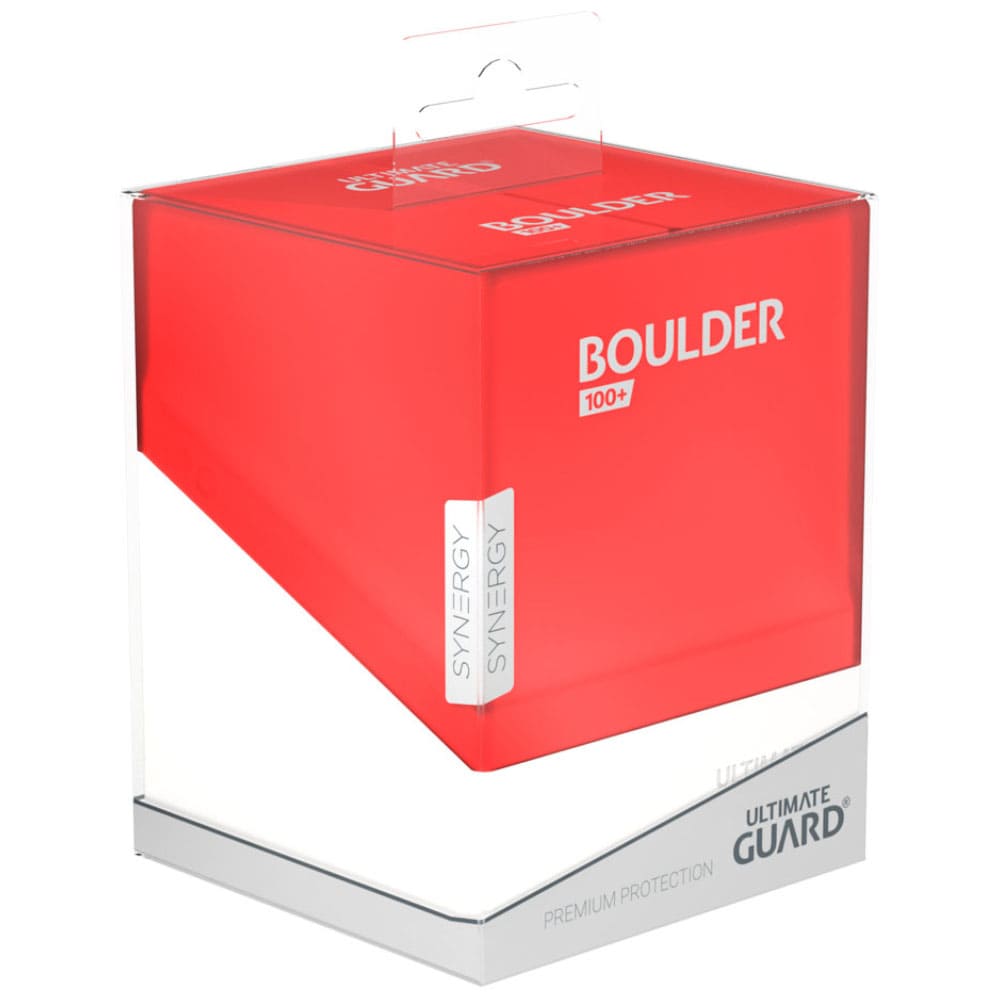 God of Cards: Ultimate Guard Boulder Deck Box Synergy 100+ Rot / Weiß Produktbild