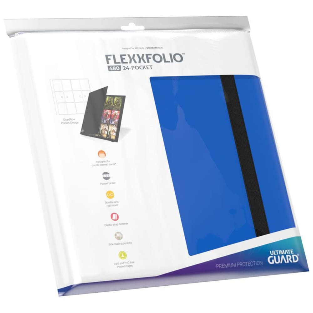 God of Cards: Ultimate Guard Flexxfolio 480 (Quadrow) 24-Pocket Blau Produktbild