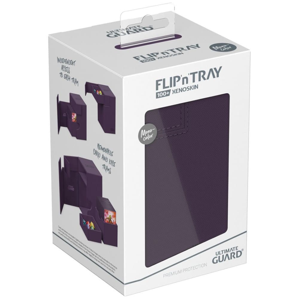 God of Cards: Ultimate Guard Flip n Tray XenoSkin 100+ Monocolor Violett Produktbild