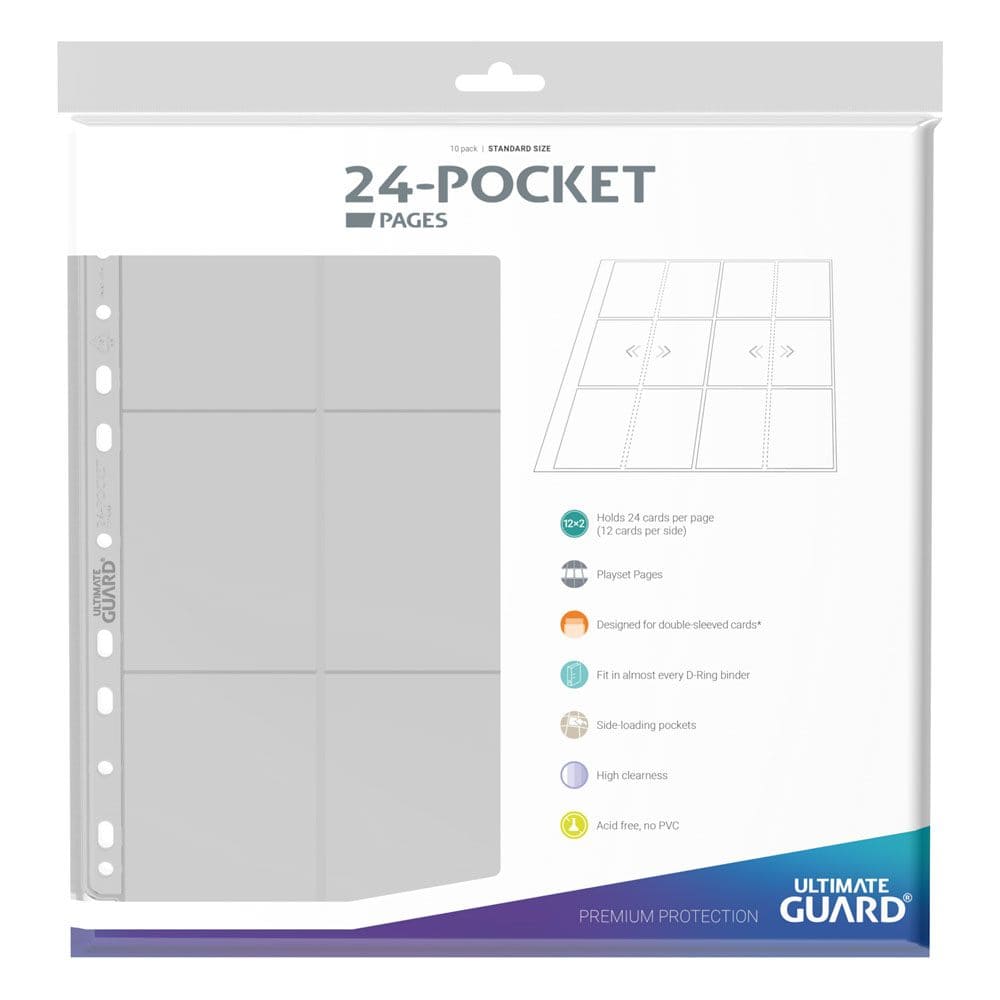 God of Cards: Ultimate Guard QuadRow Pages Side-Loading 24-Pocket Transparent Produktbild