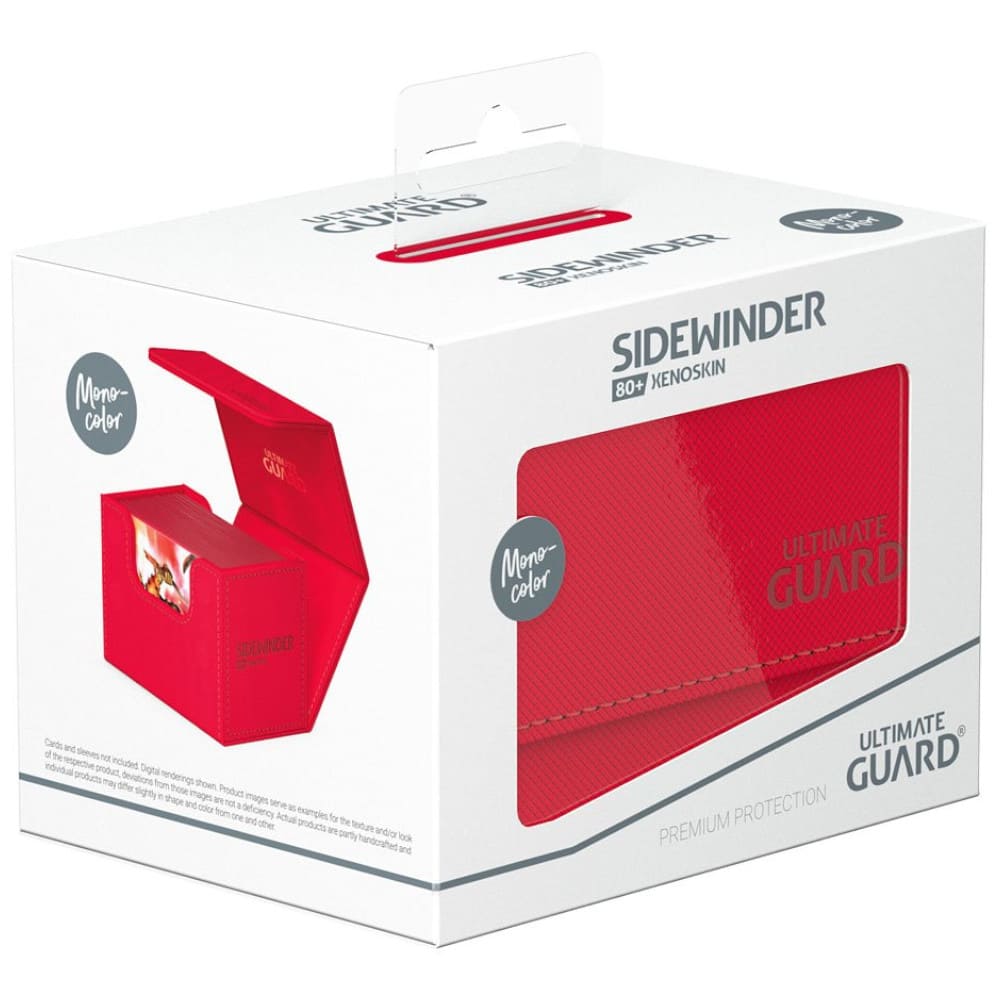 God of Cards: Ultimate Guard Sidewinder XenoSkin 80+ Monocolor Rot Produktbild