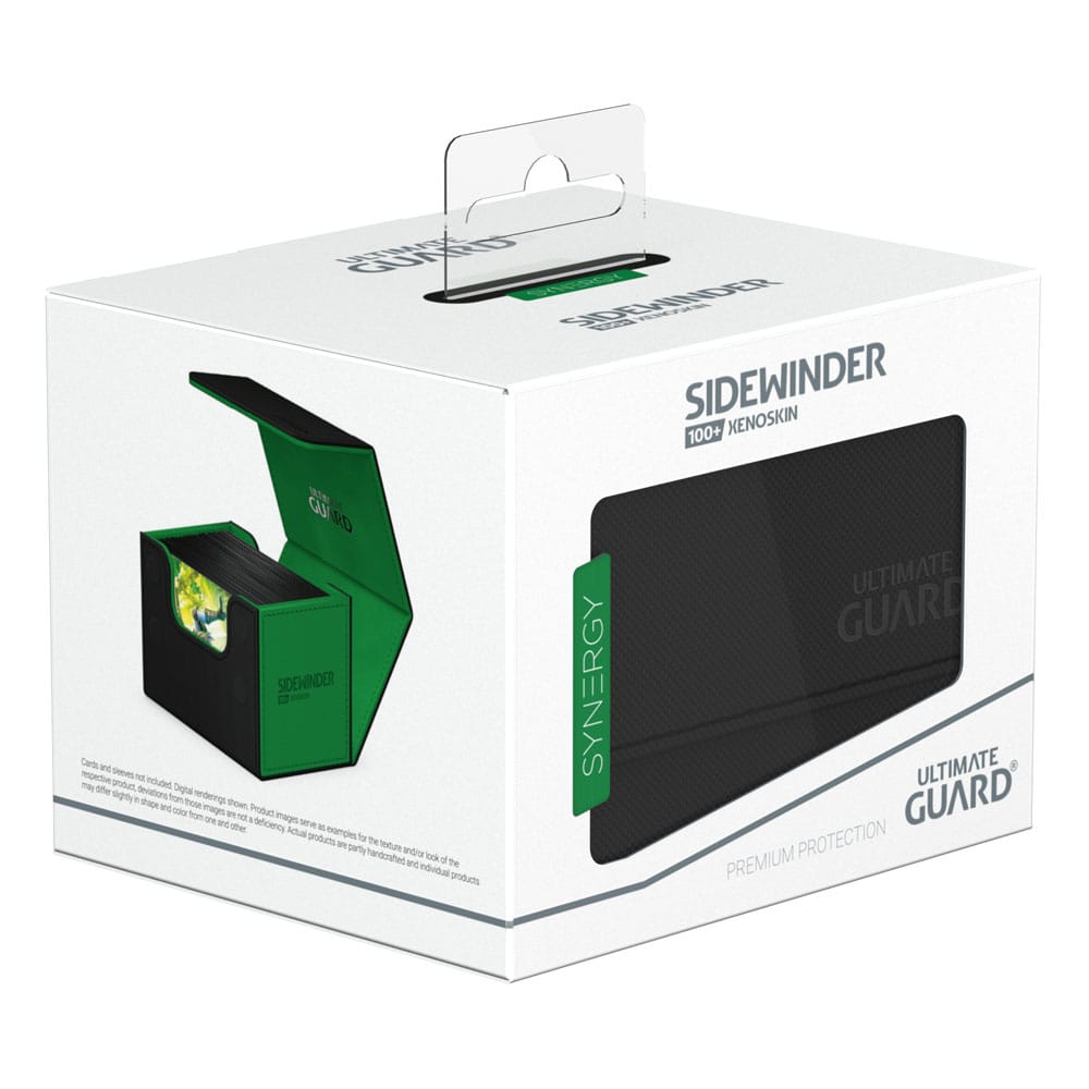 God of Cards: Ultimate Guard Sidewinder Xenoskin Synergy 100+ Schwarz Grün Produktbild