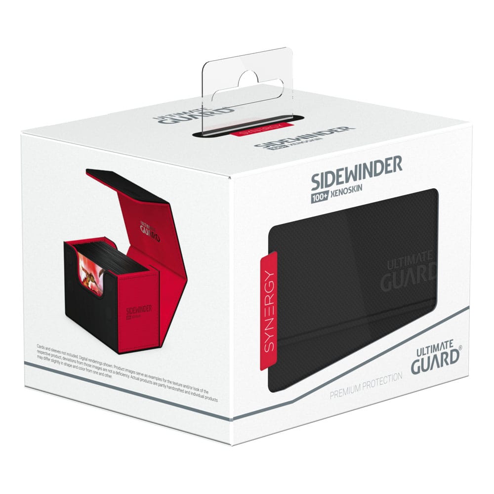 God of Cards: Ultimate Guard Sidewinder Xenoskin Synergy 100+ Schwarz Rot Produktbild