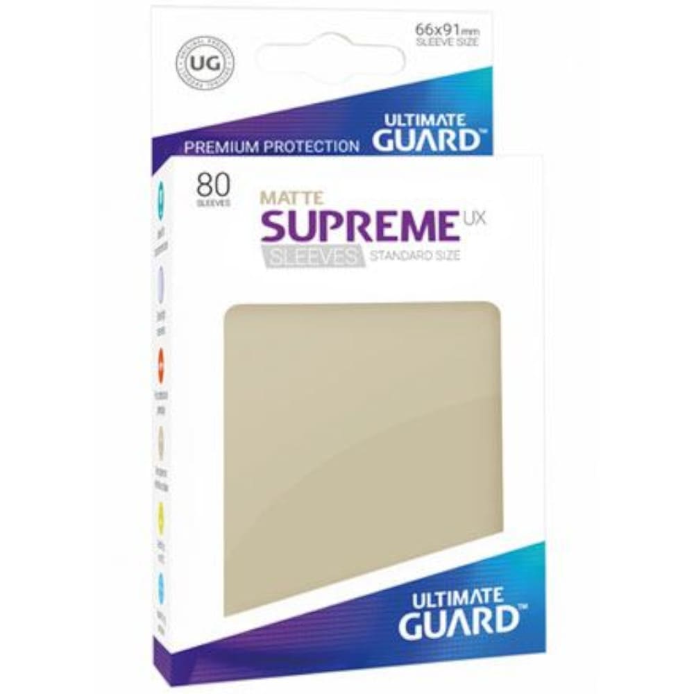 God of Cards: Ultimate Guard Standard Size Matte Supreme UX Sleeves Sand Produktbild