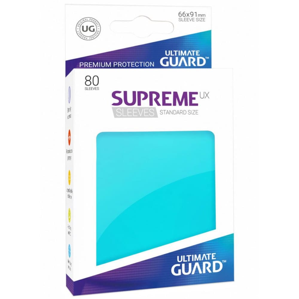 God of Cards: Ultimate Guard Standard Size Supreme UX Sleeves Aquamarin Produktbild