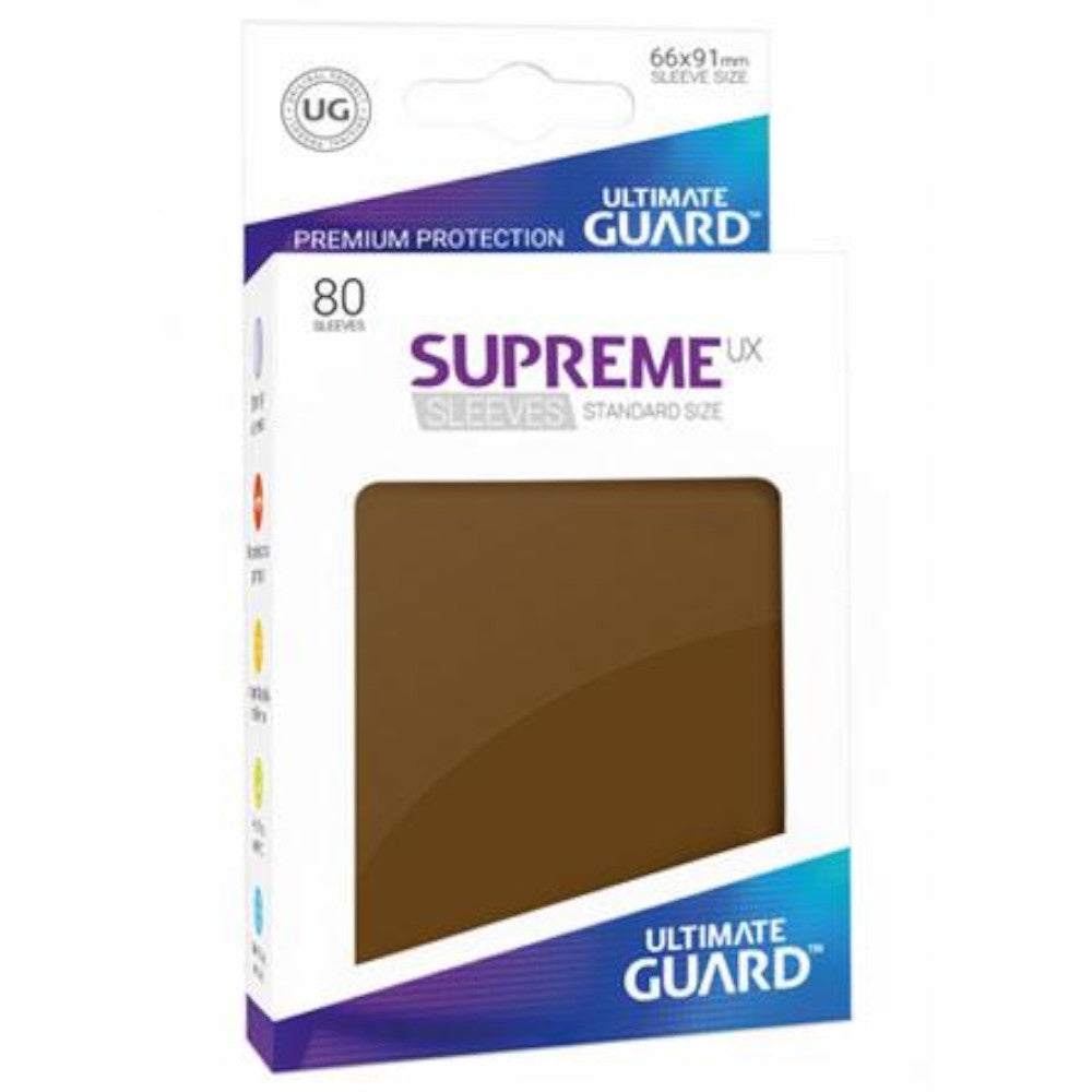 God of Cards: Ultimate Guard Standard Size Supreme UX Sleeves Braun Produktbild
