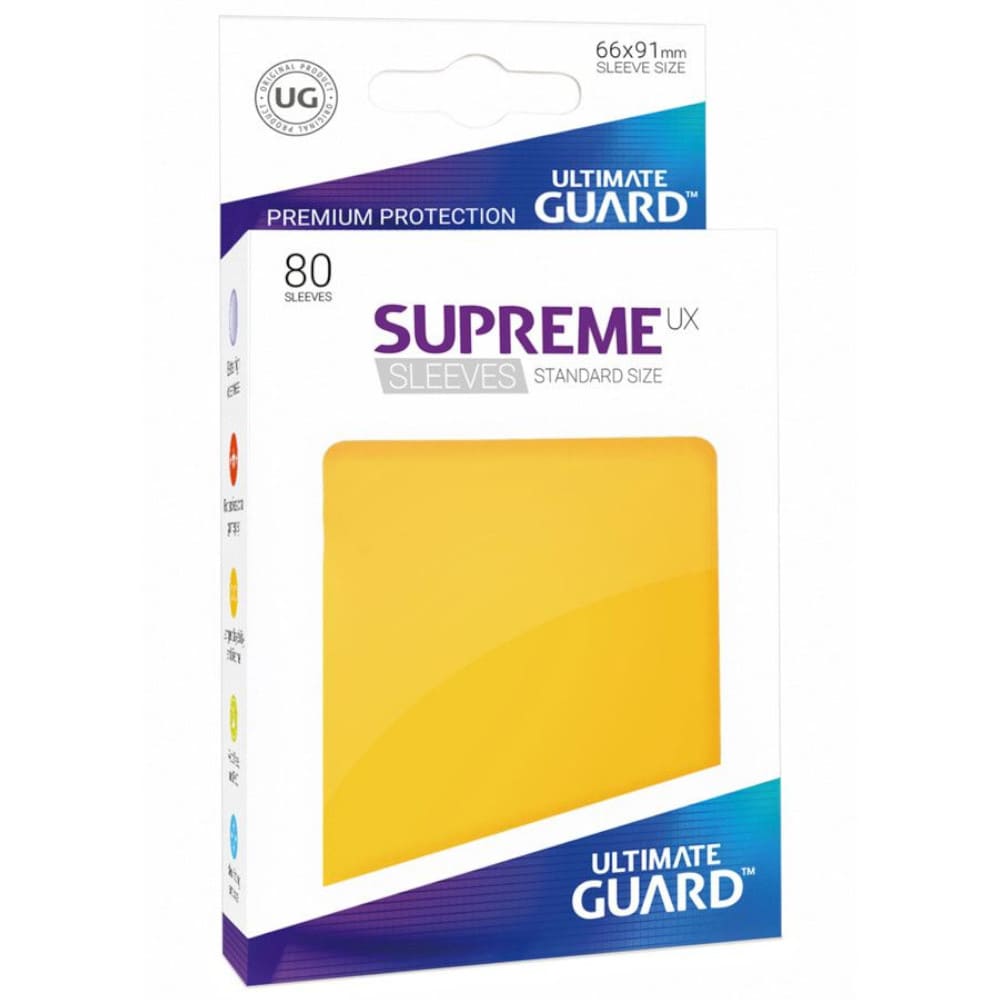 God of Cards: Ultimate Guard Standard Size Supreme UX Sleeves Gelb Produktbild