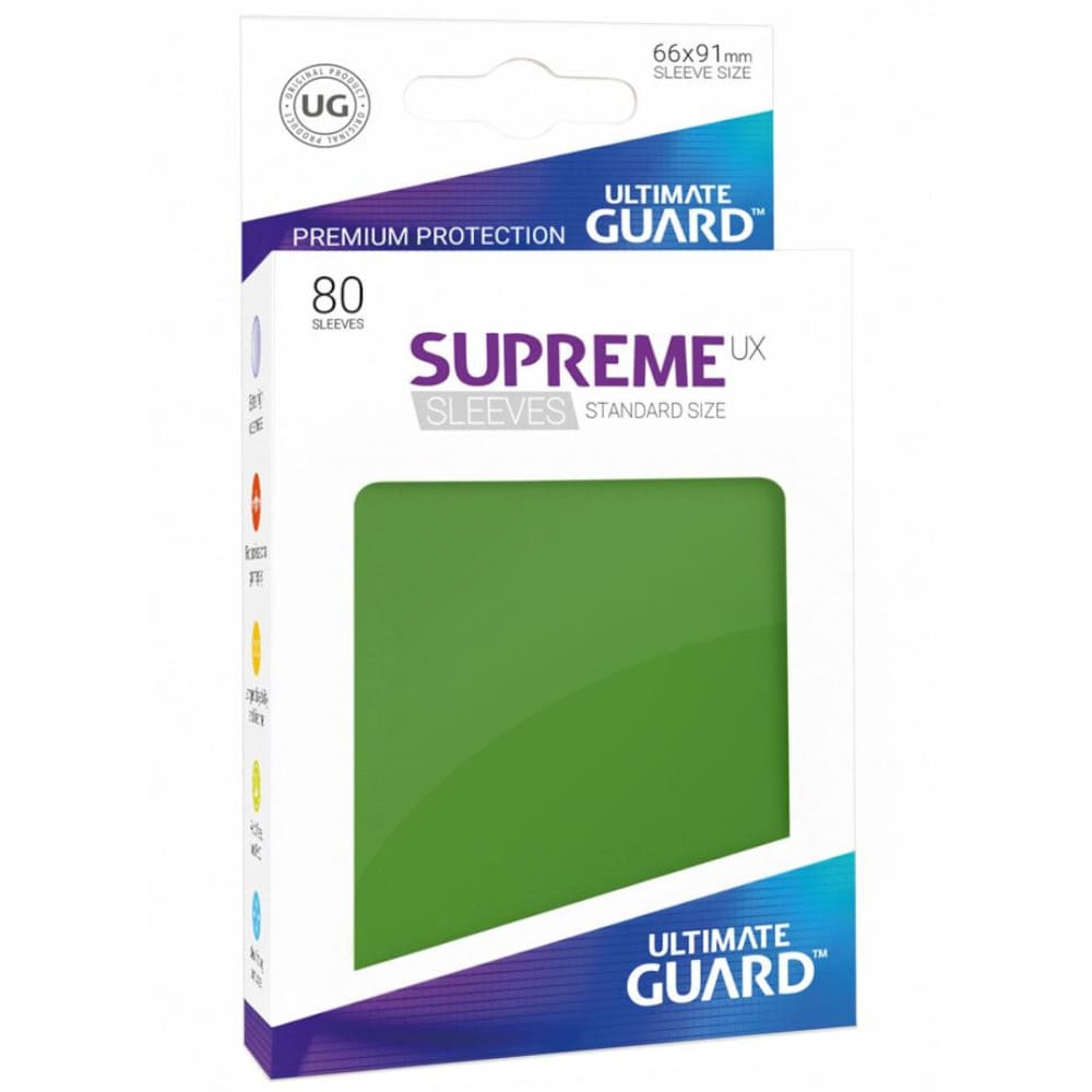 God of Cards: Ultimate Guard Standard Size Supreme UX Sleeves Grün Produktbild