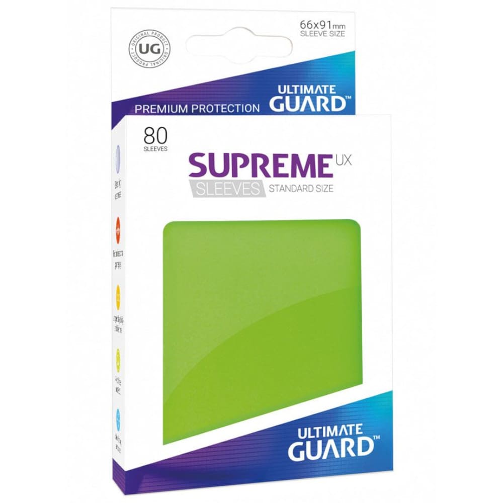 God of Cards: Ultimate Guard Standard Size Supreme UX Sleeves Hellgrün Produktbild