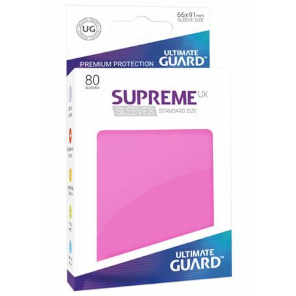 God of Cards: Ultimate Guard Standard Size Supreme UX Sleeves Pink Produktbild