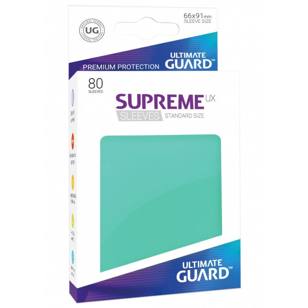 God of Cards: Ultimate Guard Standard Size Supreme UX Sleeves Türkis Produktbild