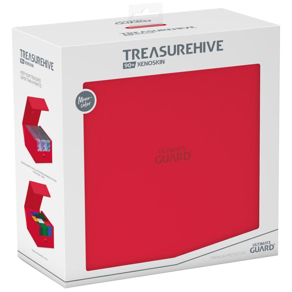 God of Cards: Ultimate Guard Treasurehive XenoSkin 90+ Monocolor Rot Produktbild