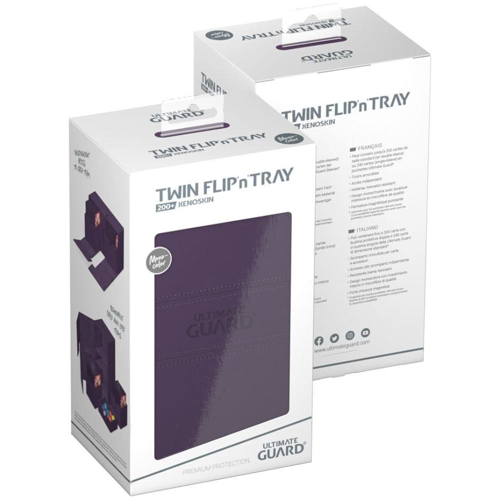 God of Cards: Ultimate Guard Twin Flip n Tray XenoSkin 200+ Monocolor Violett Produktbild