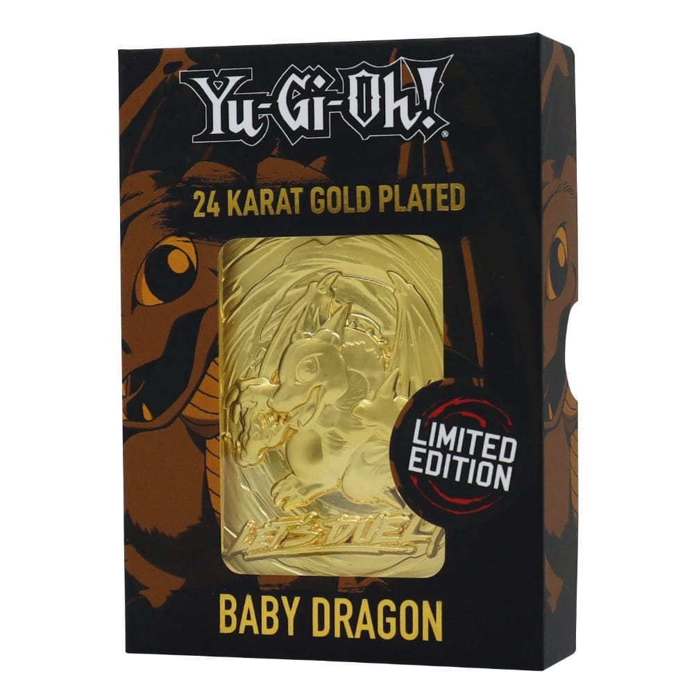 God of Cards: Yu-Gi-Oh! 24k Gold Plated Collectible Baby Dragon Produktbild