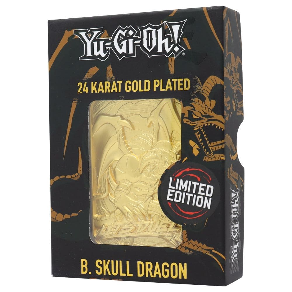 God of Cards: Yu-Gi-Oh! 24k Gold Plated Collectible Black Skull Dragon Produktbild