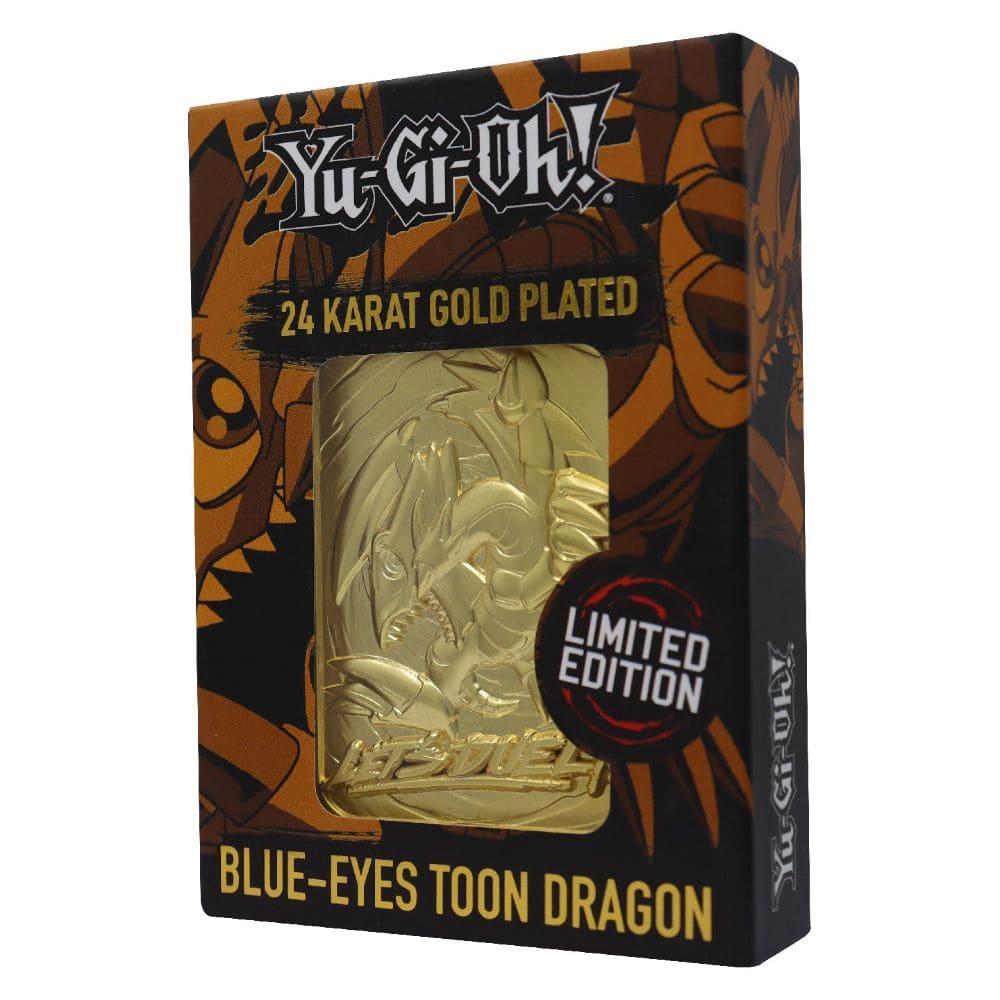 God of Cards: Yu-Gi-Oh! 24k Gold Plated Collectible Blue Eyes Toon Dragon Produktbild