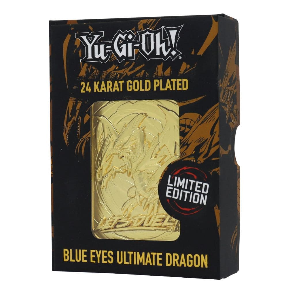 God of Cards: Yu-Gi-Oh! 24k Gold Plated Collectible Blue Eyes Ultimate Dragon Produktbild