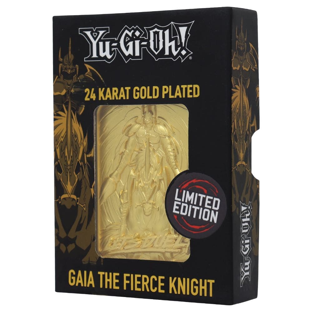 God of Cards: Yu-Gi-Oh! 24k Gold Plated Collectible Gaia the Fierce Knight Produktbild