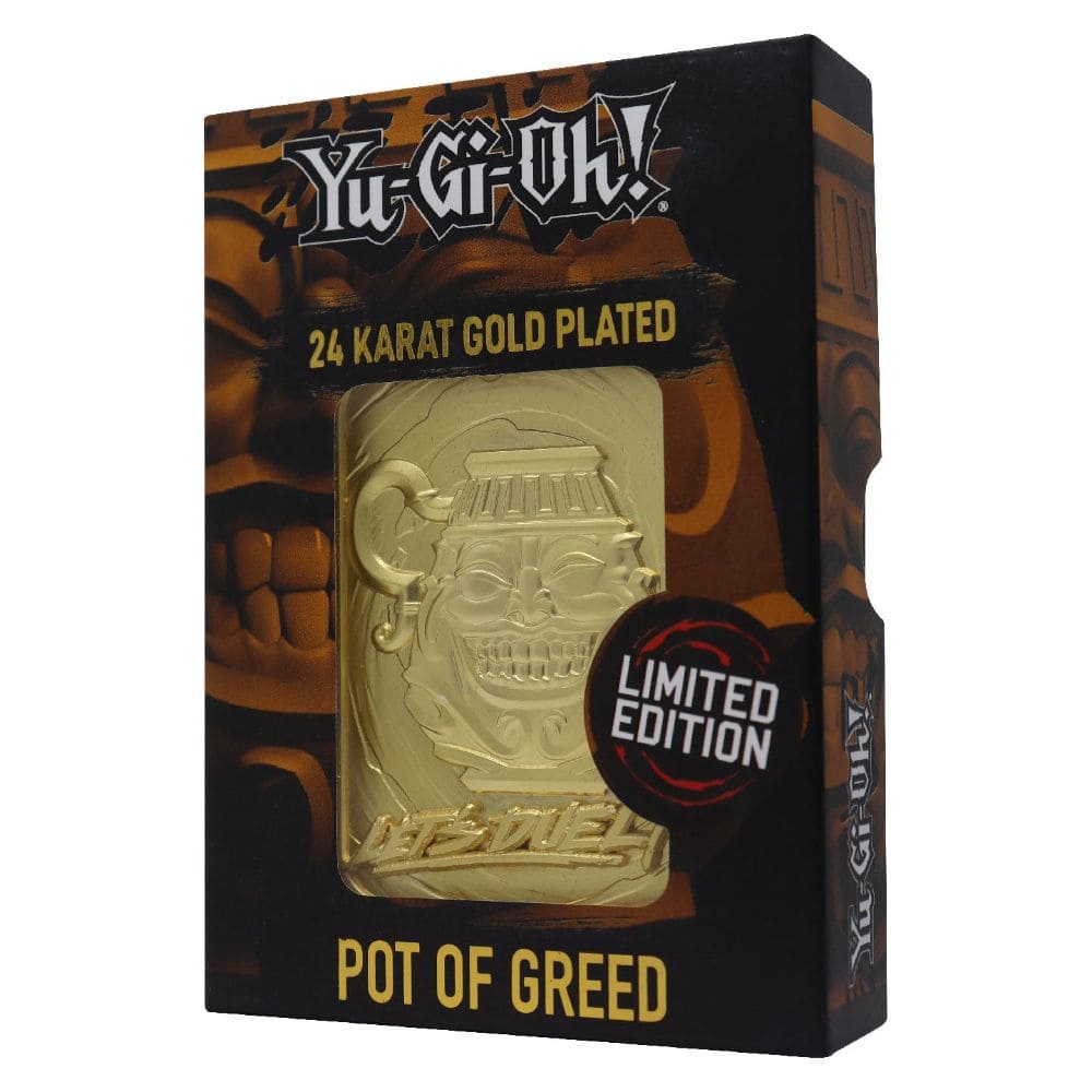 God of Cards: Yu-Gi-Oh! 24k Gold Plated Collectible Pot of Greed Produktbild