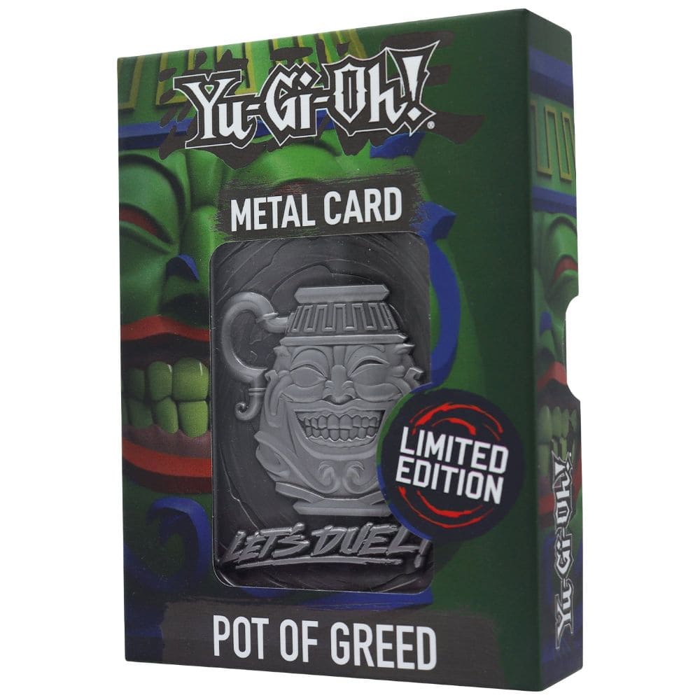 God of Cards: Yu-Gi-Oh! Metal Card Collectible Pot of Greed Produktbild