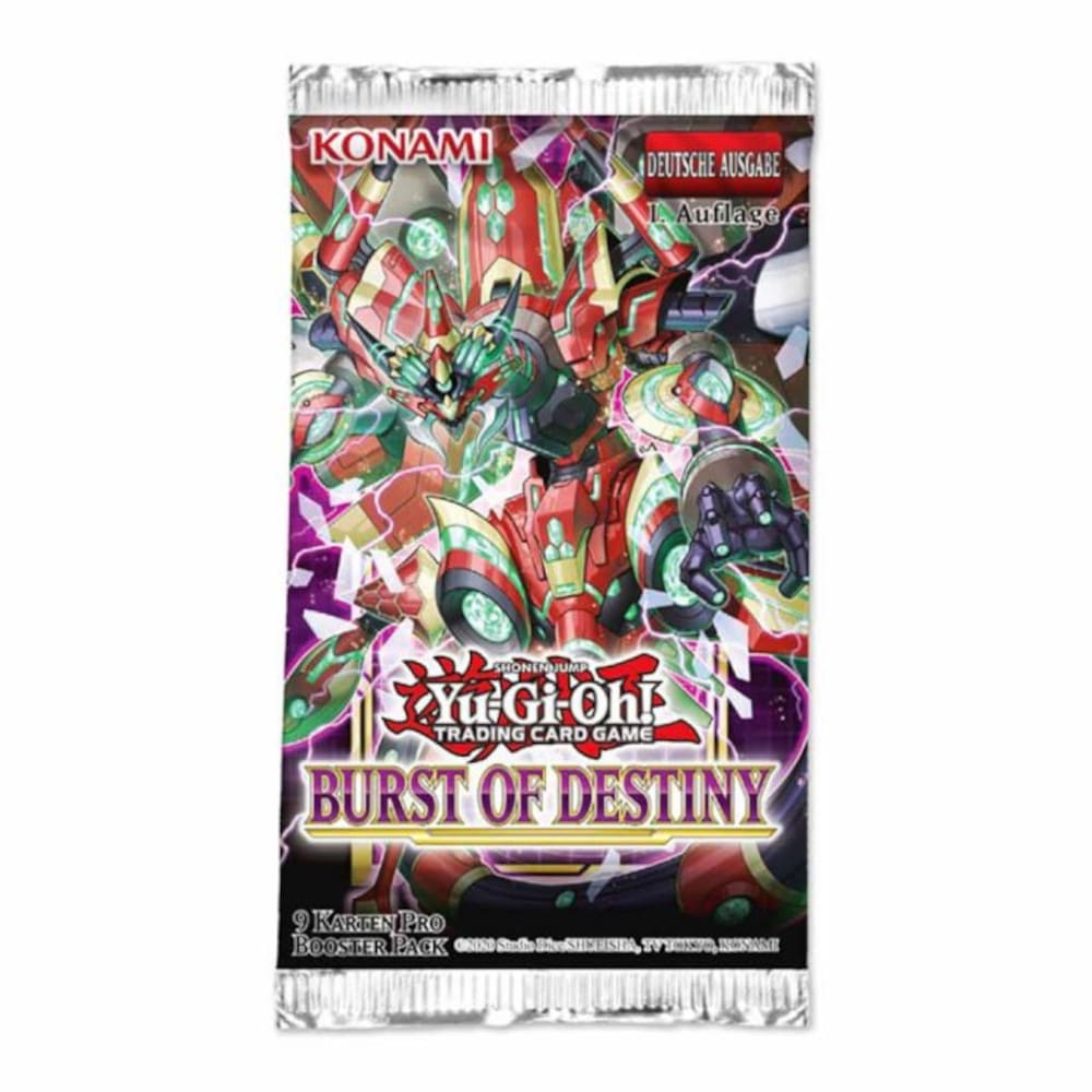 God of Cards: Yugioh Burst of Destiny Booster Deutsch Produktbild